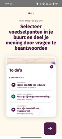 grote voedselkaart app